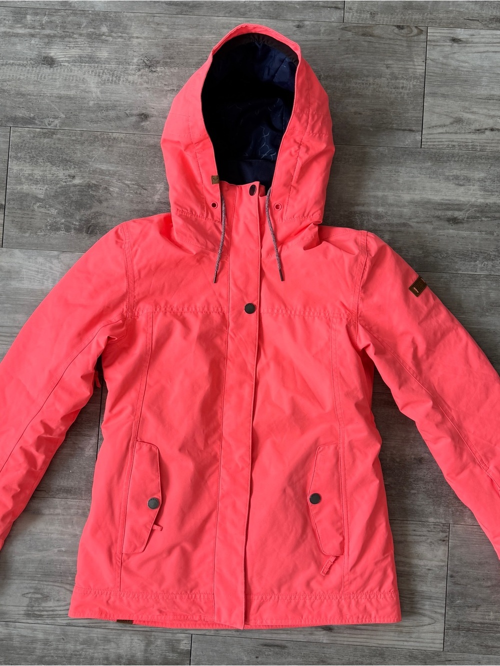 Roxy Hot Pink Barbiecore Hooded Ski Jacket Size S